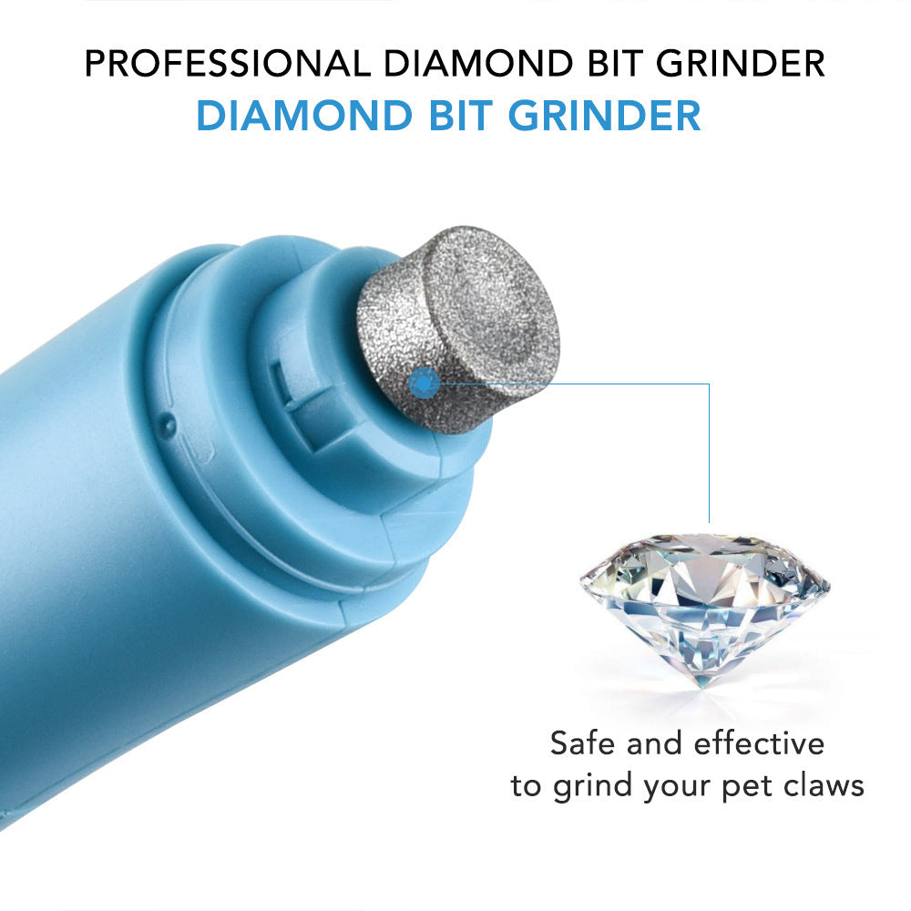 Electric Pet Nail Grinder and Claw Trimmer for Dogs