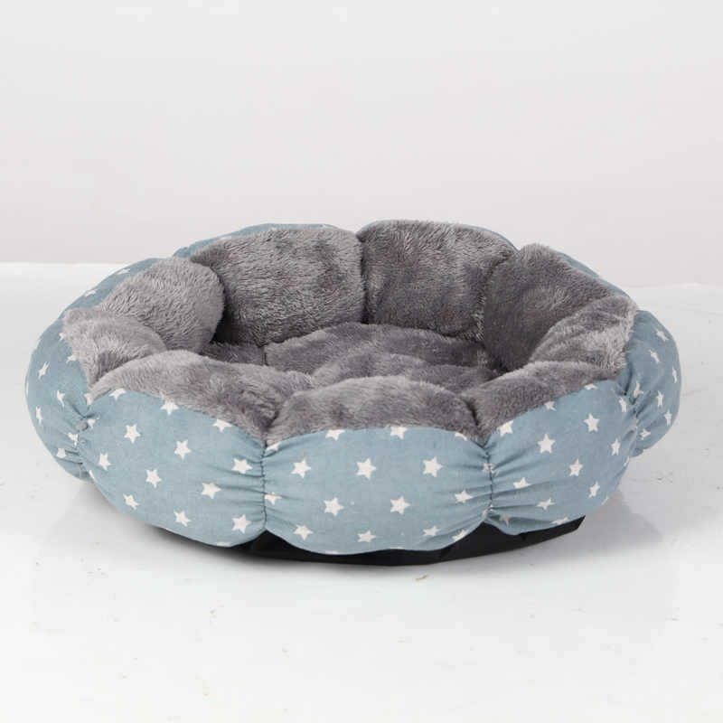Round Fluffy Donut Cat and Dog Bed for Small and Medium Pets