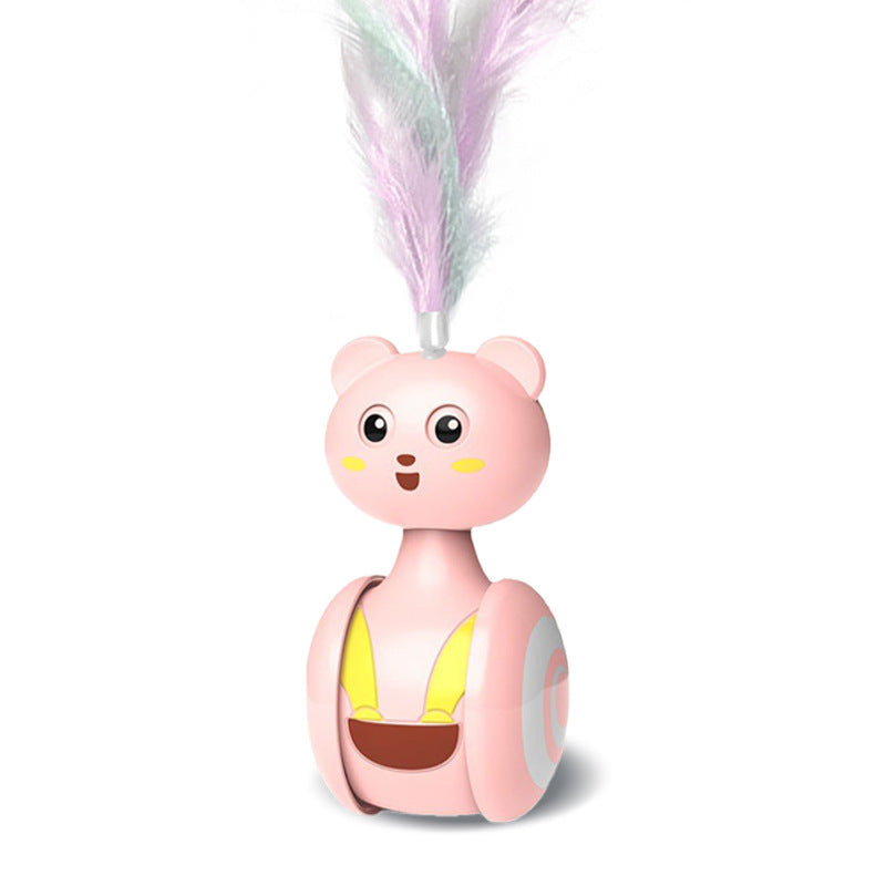 Interactive Feather and Rolling Cat Toys for Exercise