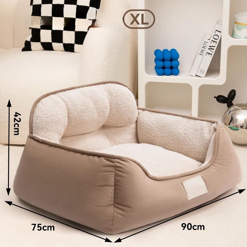 Cozy Plush Fluffy Pet Bed Warm Washable for Dogs and Cats