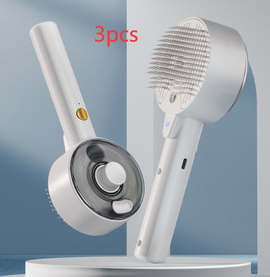 Self-Cleaning Pet Hair Remover Brush for Cats and Dogs