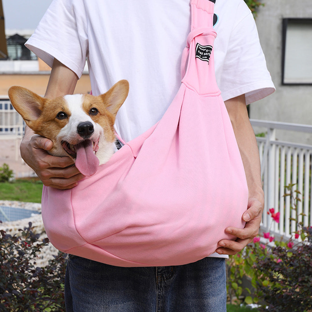 Comfortable Cotton Pet Carrier Shoulder Bag for Dogs and Cats