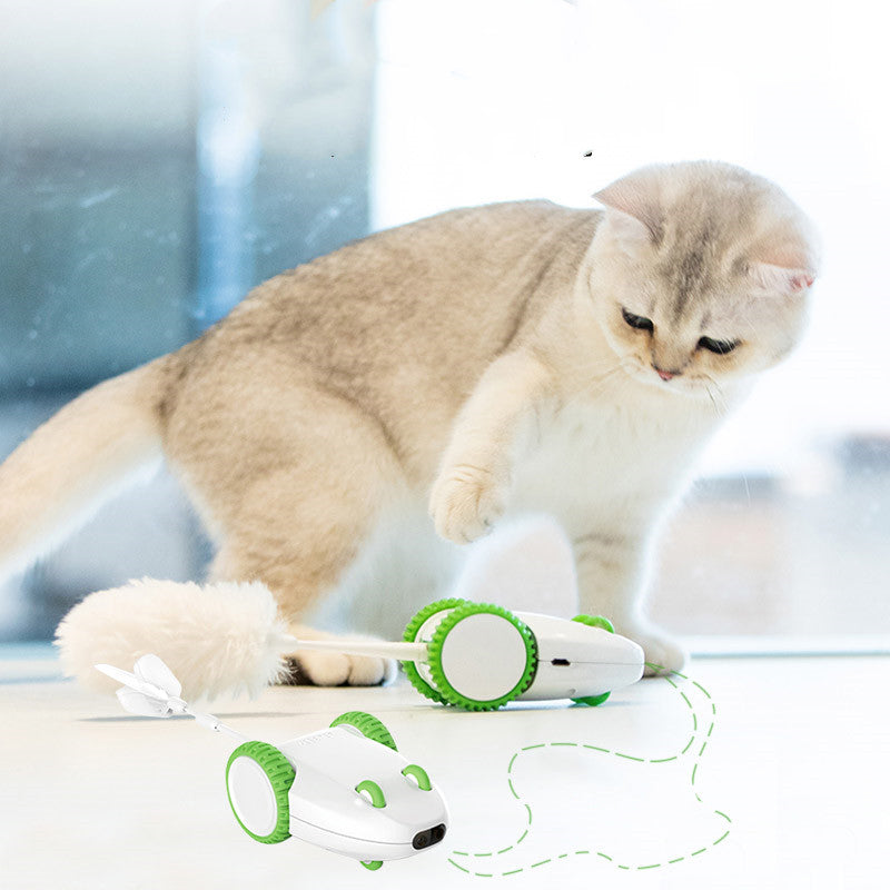 Interactive Automatic Feather Stick Toy Anti-Boredom Replacement Head