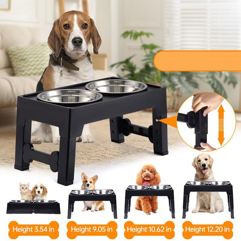 Pet Elevated Feeding Bowl with Neck Protection for Medium and Large Dogs