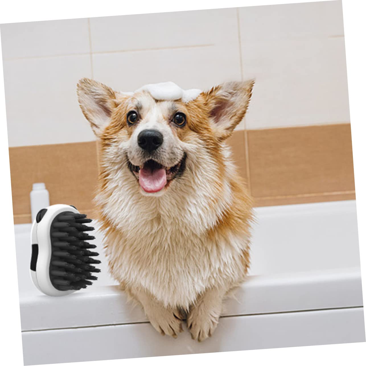 Pet Bathing and Grooming Brush with Hair Removal Glove
