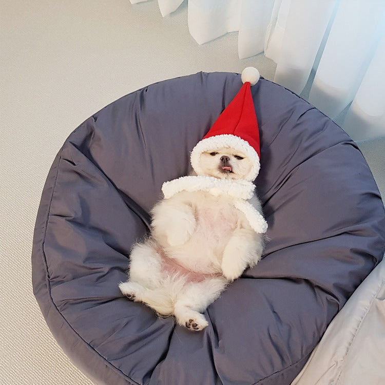 Moisture-Proof Removable Washable Round Pet Bed Large