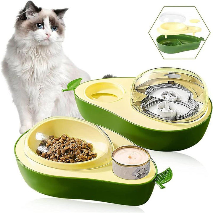 Avocado-Shaped Automatic Water and Food Feeder for Small Pets