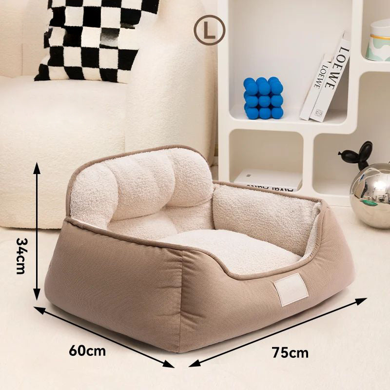 Cozy Plush Fluffy Pet Bed Warm Washable for Dogs and Cats