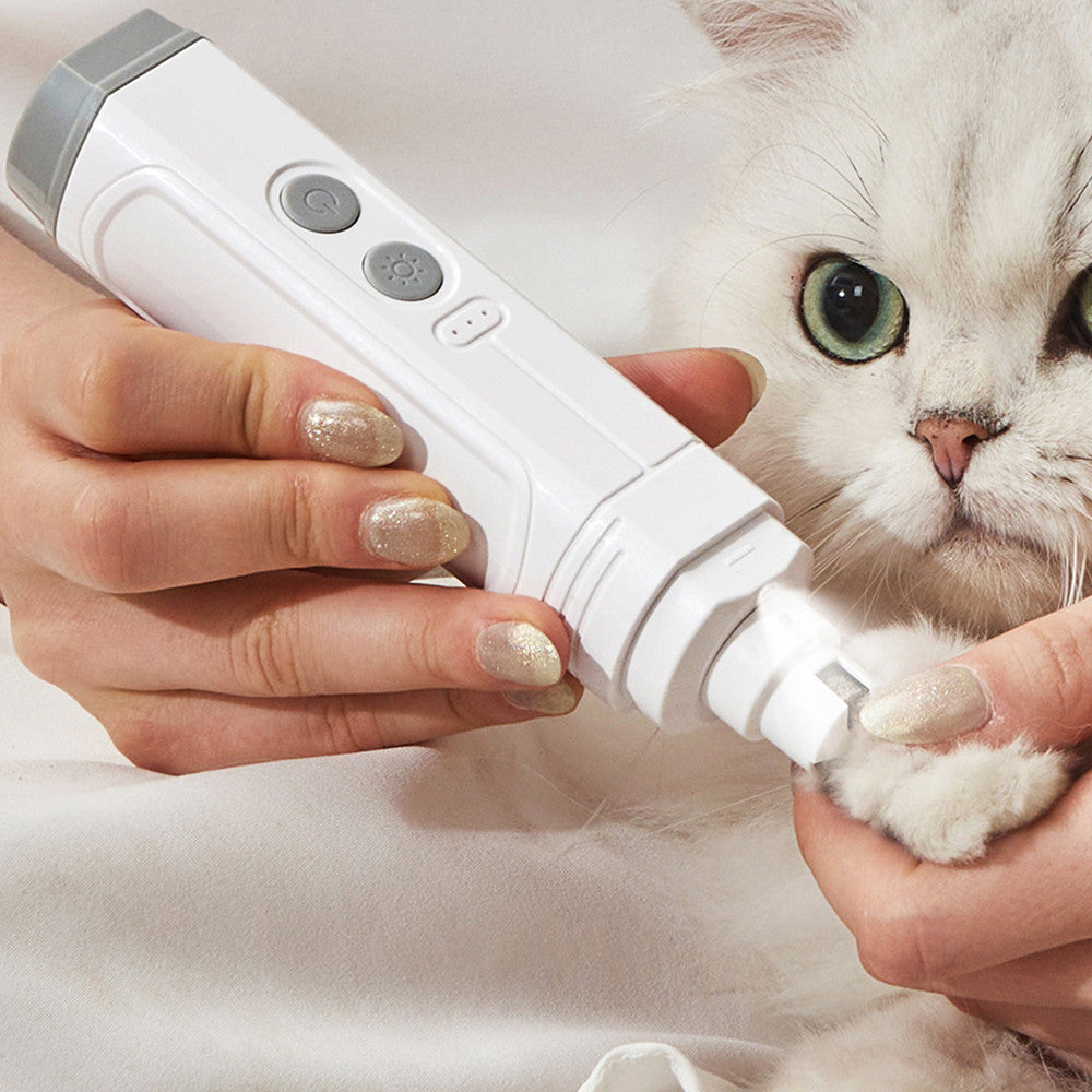 Automatic High-Power Pet Nail Trimmer with Double Lamp