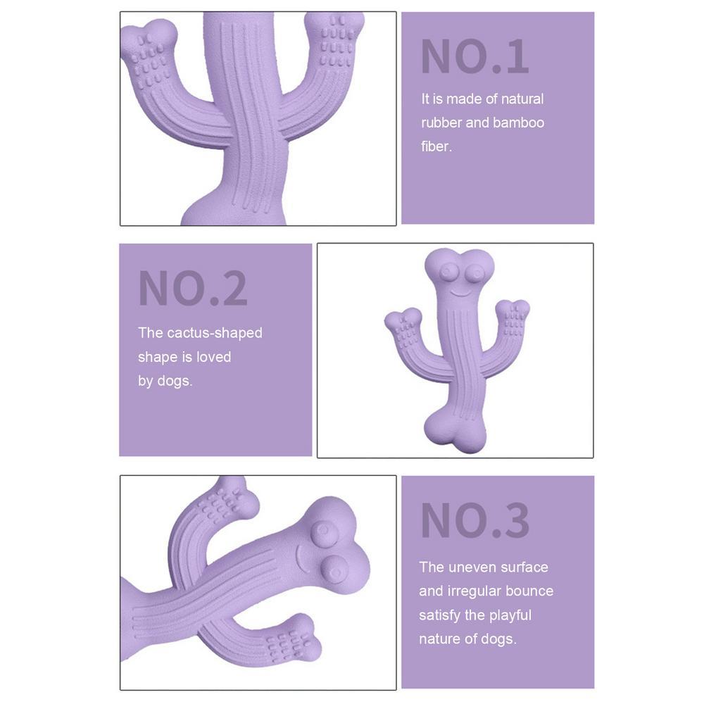 Cactus-Shaped Ultra Durable Interactive Dog Chew Toy
