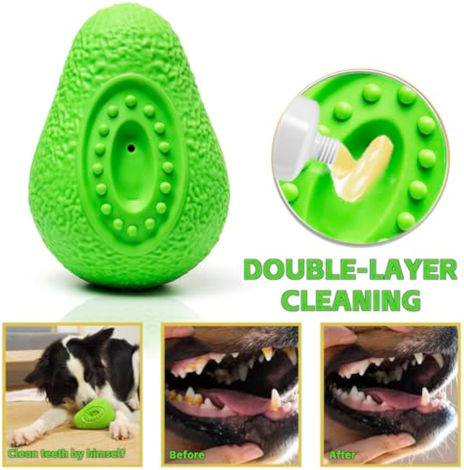 Indestructible Rubber Chew Toy for Dogs of All Sizes