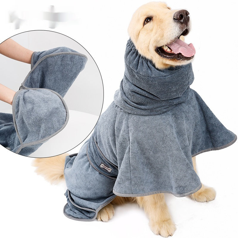 Quick-Drying Water-Absorbing Cotton Pet Bath Towel