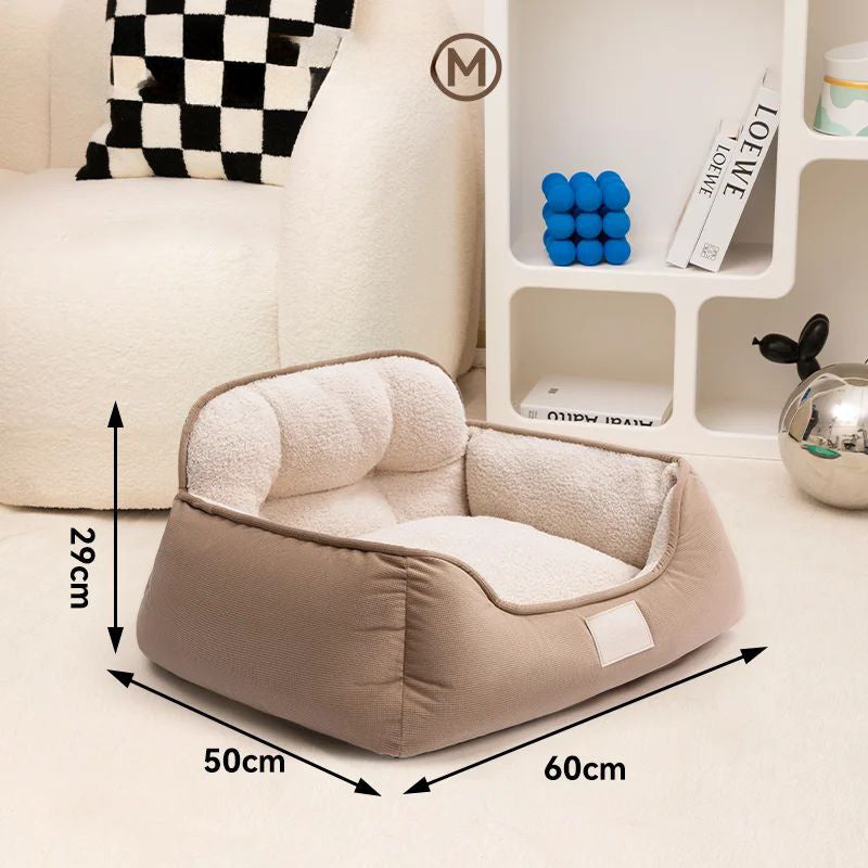Cozy Plush Fluffy Pet Bed Warm Washable for Dogs and Cats