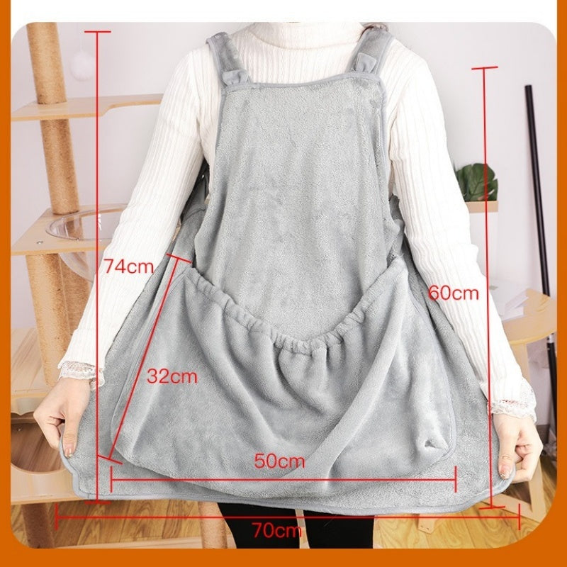 Plush Hanging Pet Carrier Pouch for Cats and Small Dogs